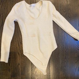 Zara long sleeve Sherpa material body suit